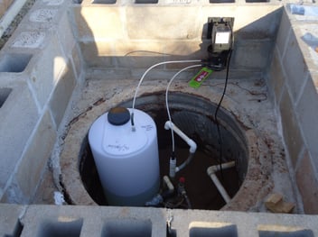 Adding Chlorine to the Water Tank